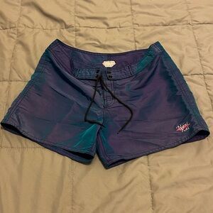 Women's Blue Swim Shorts